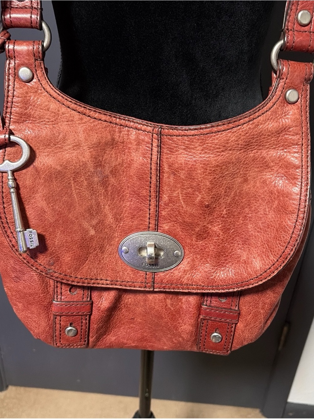 Vintage Fossil Maddox Flap Crossbody Bag